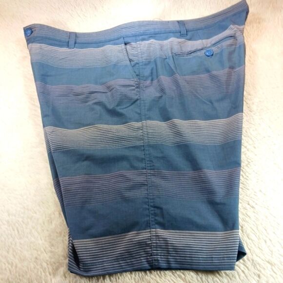 OP Oplex 4 Way Stretch Golf Performance Mens 44 Blue Striped Shorts. NWOT - Picture 9 of 10
